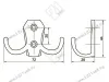 KR0020 SС Крючок мат. хром <70/350> превью 2