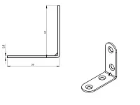 Кронштейн МК 50х50, цинк (100) <400>