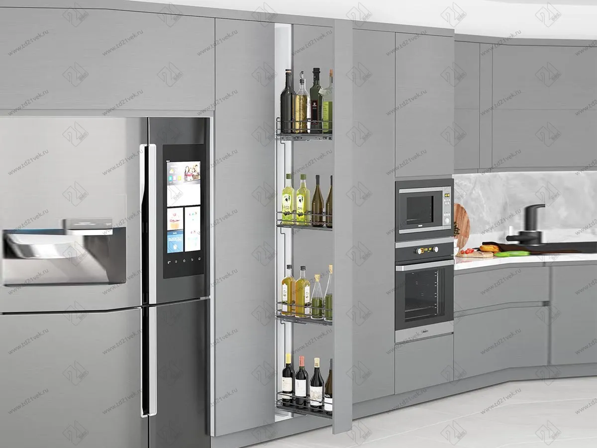 S-2918-A Выдвижная колонна в базу 150 мм, Starax, 4-х ярусная, (108х465х1650 мм), правая 1