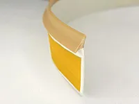 Уплотнительный гибкий плинтус для столешницы Аврора 7мм со скотчем, 1 бобина 5м, коричневый