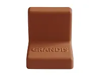 Уголок крепежный 25x25 мм толщ.1,2мм с крышкой, вишня  10-419P <200/2000>