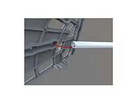 110-09-20-302 Профиль Mesan для обувного механизма, пластик, белый <5,5м> <1>