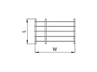 Полка сетчатая 500*3000 мм, белый <4>