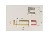 KF1215100031 Эксцентрик XSTAR d15*h9,9мм для плиты 12мм, цинк