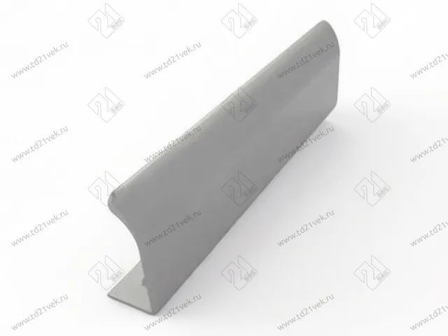 Профиль-ручка торцевая 128мм (L150мм) хром матовый, RT.K201 1