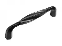 RS452BL.4/128 Ручка-скоба 128 мм , чёрный  матовый <15>
