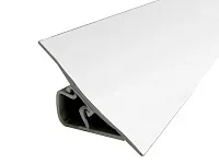 Плинтус для столешницы гибкий, белый матовый, 3 метра, Аврора 23, в комплекте заглушки и уголки