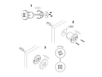 06.800.01.320 USB-розетка, врезная, круглая, USB CHARGE-S, 2xUSB, max.3,4A, провод 2м c LED кон., серебристый, 37х31.3мм