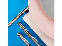 CRL30-128 Ручка-скоба с кристаллами, хром <40/200>