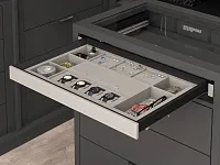 S-6417-A Ящик для ювелирных изделий в базу 800, экокожа, Starax (764x470x75 мм), антрацит