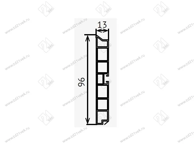 Цоколь кухонный 3,2 м, орех  Экко (с уплотн) <10> 2