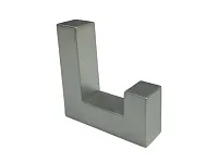 Пластиковый крючок, однорожковый, матовый хром