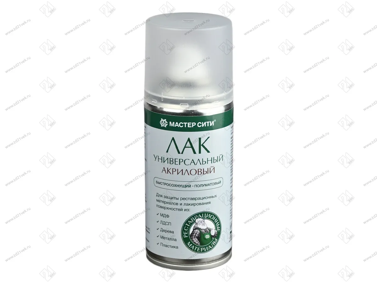 Лак-спрей универсальный акриловый полуматовый, 210 мл 1