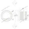 AE-BPW1S2UCH-80 удлинитель настольный charger врезной - 1 розетка schuko, usb 5v2a, кабель 1,5м, цвет серебро <1> превью 2