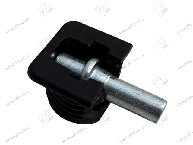 Полкодержатель для деревянных полок, врезной, d15 мм, шток с гладким штифтом в комплекте, FLIPPER, черный, 1 упак.=1000 шт. 1