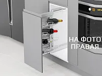 S-2182-C Винный шкаф в базу 400 мм, Starax, направляющие Blum Tandem, (260х470х640 мм), с доводчиком, правая