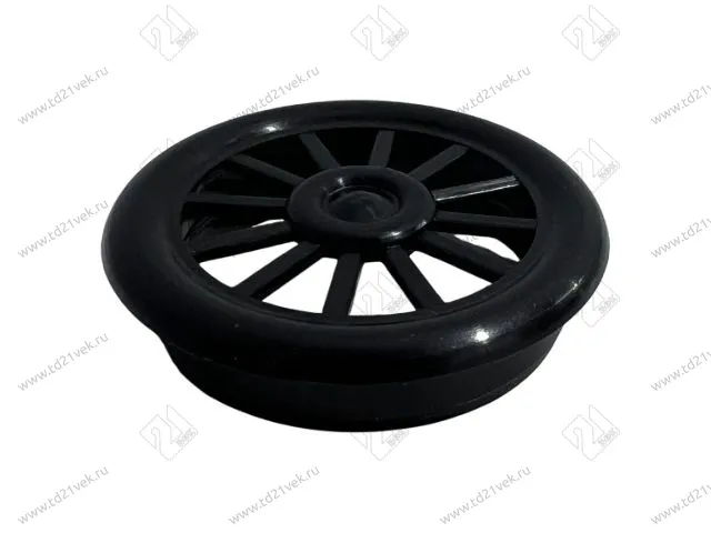 Вентиляционная решетка d40/46, h12 мм, черная 1