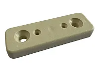 Подпятник мебельный пластиковый, денвер светлый/крем, 50х17хh6 мм, под саморез/гвоздь