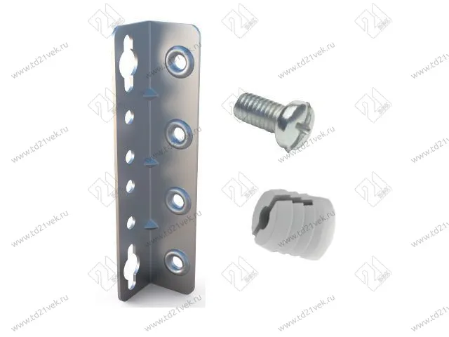 102-08-25-403 Стяжка Mesan кроватная L128*25мм толщина 1,2 мм, цинк (комплект- 4шт.) <50> 4