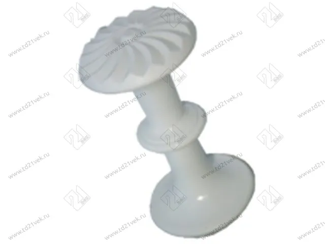 Ручка-кнопка РК1-7, пластмасса белая <25> 1