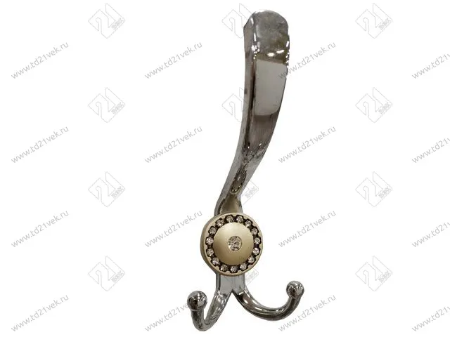 Крючок ОСКАР 13.148-06-04 (хром-мат.золото) со стразами <30/240> 1