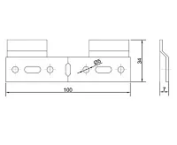 1990462 Samet Крепежная подвеска для Daset L=100мм <50/250>