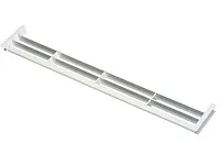 Вентиляционная решётка для цоколя №1 белая 390*65 мм <50>