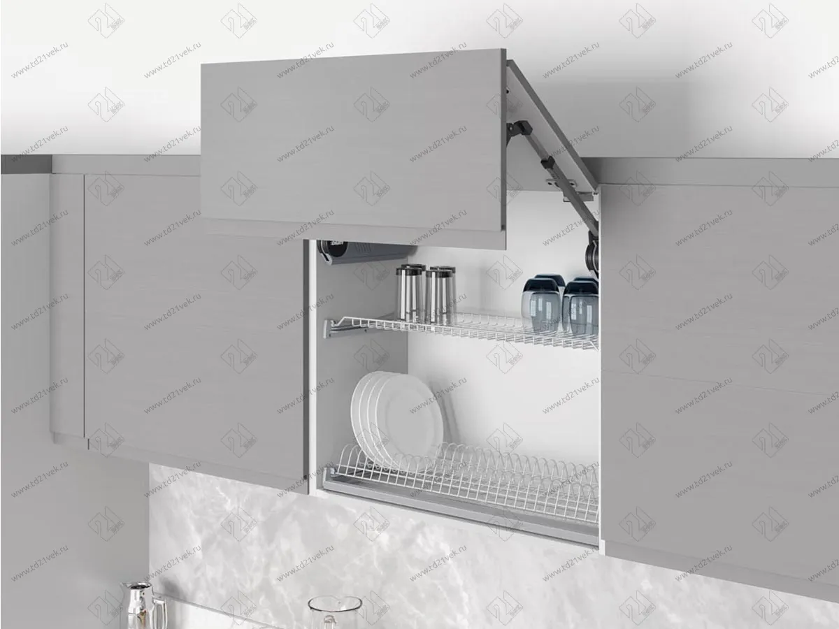 S-5171-CP-16 Сушилка для посуды с поддоном, 450 мм, для 16 ДСП, Starax, 418х295-345 мм, нержавеющая сталь (комплект посудосушителей) 1