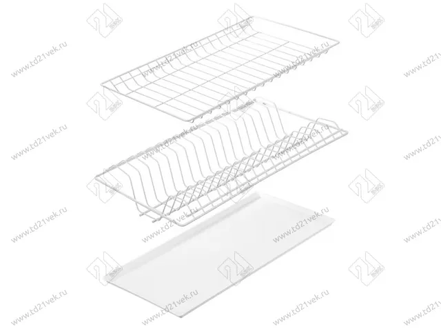 Сушка для посуды в базу 500 мм, отечественная, для ЛДСП 16мм, белый 1