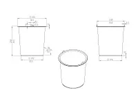 S-2253-A Мусорное ведро, Starax Waste Bin, 10 л, (355x300x380 мм), антрацит
