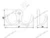 K207GP.7 Крючок мебельный K0730 золото  <50> превью 2
