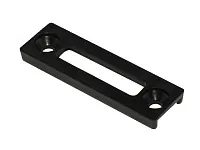 Планка под клипсу для пластикового цоколя / ЛДСП, черный