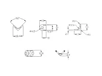 Полкодержатель для деревянных полок под саморез, никель