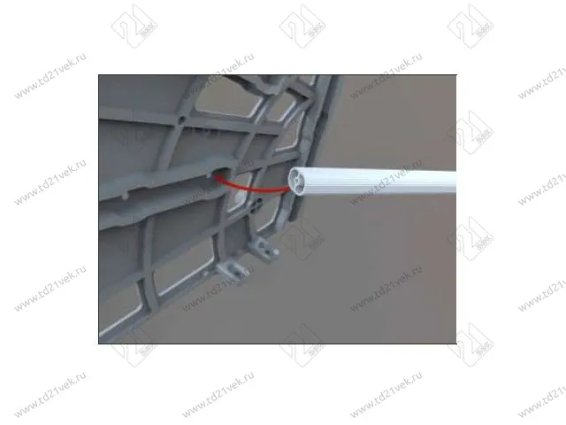 110-09-20-302 Профиль Mesan для обувного механизма, пластик, белый <5,5м> <1> 2