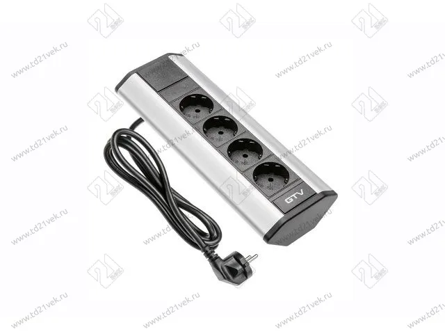 AE-PBKT4S-80 Угловый удлинитель GTV, 4x расширения рабочего стола розетка schuko 1