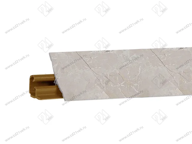 Плинтус RUS LB 231(52) Мрамор Серебристый 3,0 м (№ 6084) <1/15> 1