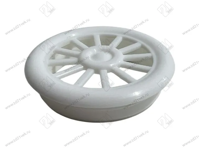 Вентиляционная решетка d40/46, h12 мм, белая 1