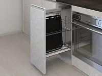 S-2891-C Выдвижная система для противней в базу 350 мм, Starax, (310х475х640) правая, хром