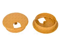 Заглушка кабель-канала, круглая, d=62 №2, светлая ольха