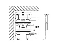 Навес каркаса регулируемый до 240 кг (для нижних тумб) (1 компл.= 2 навеса, 2 площадки, 2 заглушки белые, винты), P2807