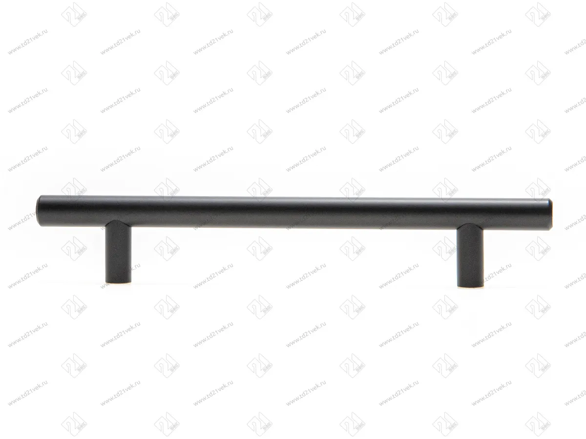 RR.0012.128.BL Ручка-рейлинг D=12мм, 128 мм, матовый черный <20/100> 2
