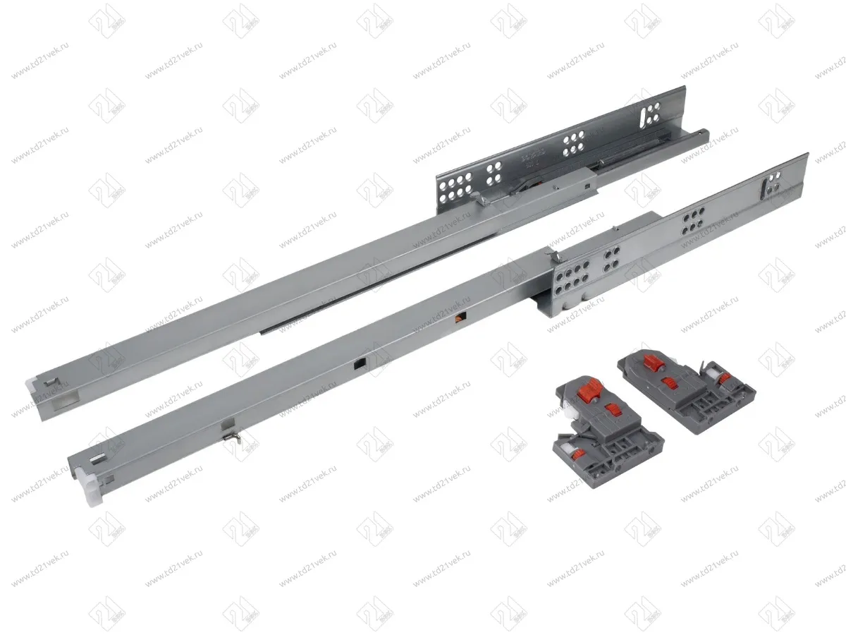 DB8781Zn/500 Направляющие, 500 мм скрытого монтажа 2D B-slide c доводчиком <10> 2