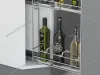 S-2605-C Бутылочница 150, Starax, 45 градусов, 2-х ярусная, направляющие Blum Tandem, (106х465х495 мм), полное выдвижение, правая, хром превью 2