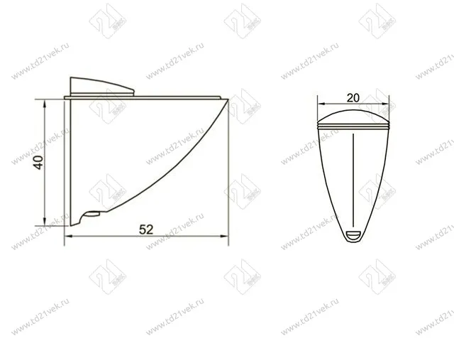 Тукан средний 52х40х20 (бронза) <240/24>А 2