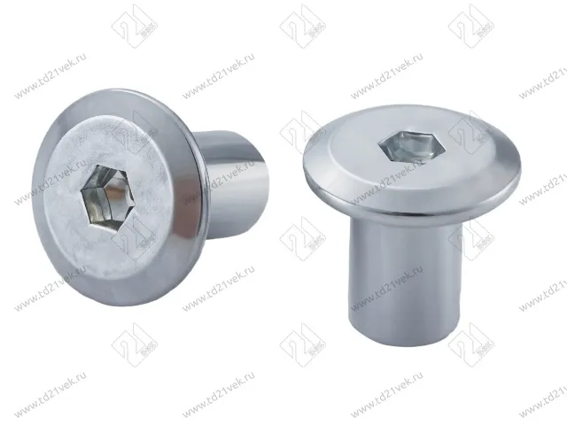 Гайка Эриксона М6хL14,5х12мм, N=4, с плоской шляпкой, цинк 1