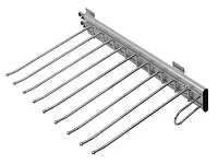 WW-WSPO00-01 Выдвижная вешалка для брюк GTV, 9 мест, правосторонний, хром <4>