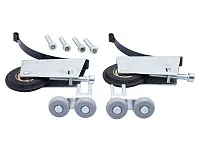 Комплект роликов асимметрия "Базовый" (для трека-37,5мм / нагрузка-35кг / саморез-6мм)