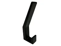 Пластиковый крючок, двухрожковый, большой, черный