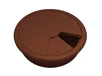 Заглушка кабель-канала, круглая, А080/4051 d=60 мм, коричневая <50/500>