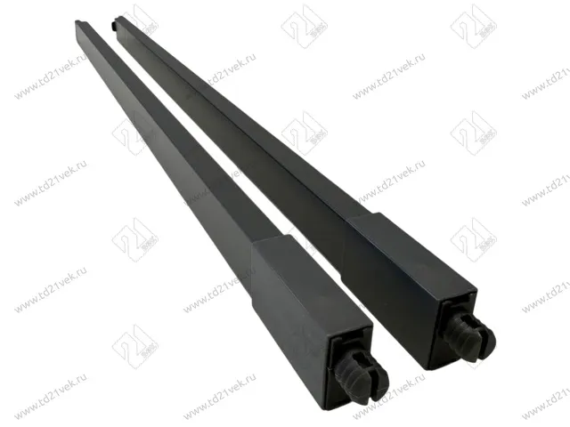 Комплект рейлингов L400 мм Dragon Pro, темно-серый, 2 шт. 1